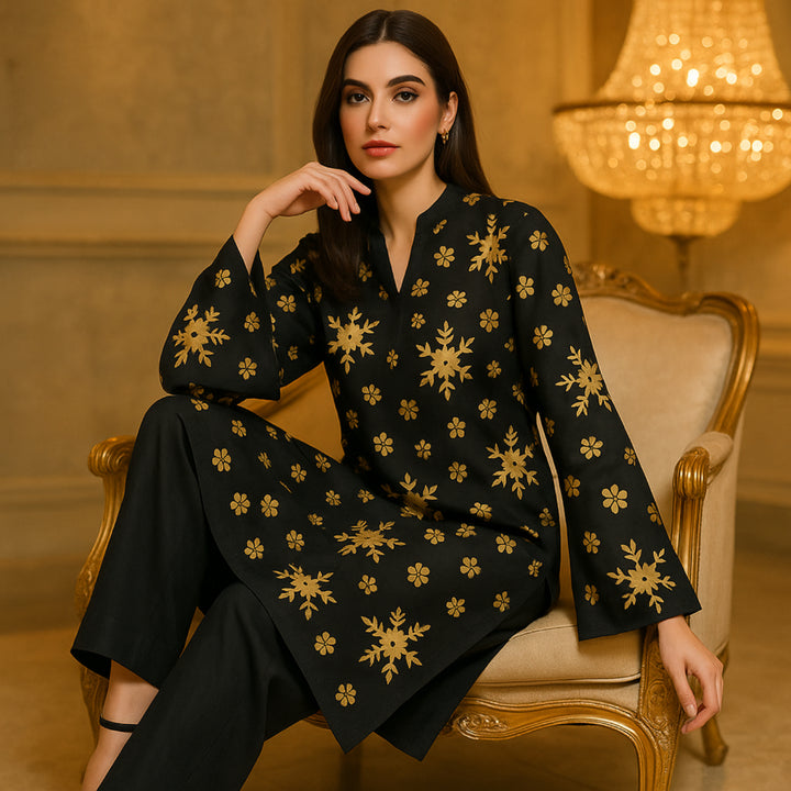 ZEENAT Printed imported lawn Suit -  unstitched 2PC D24