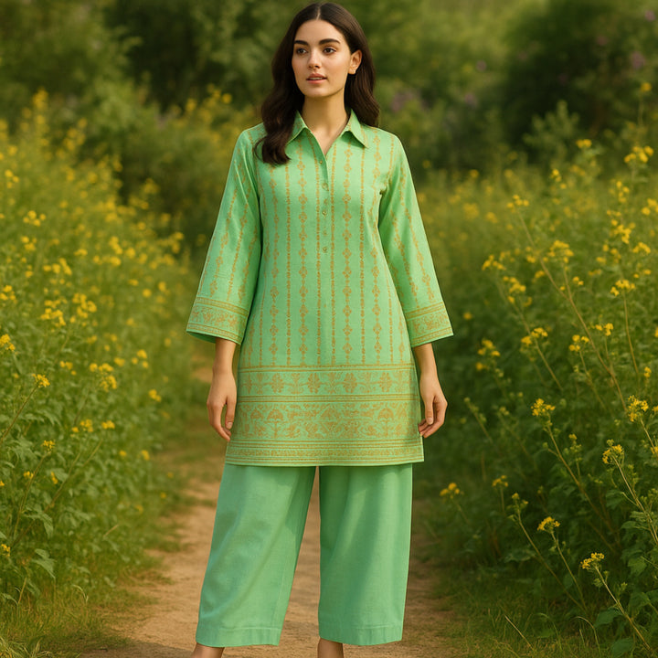 DHANAK Printed imported lawn Suit -  unstitched2PC D91