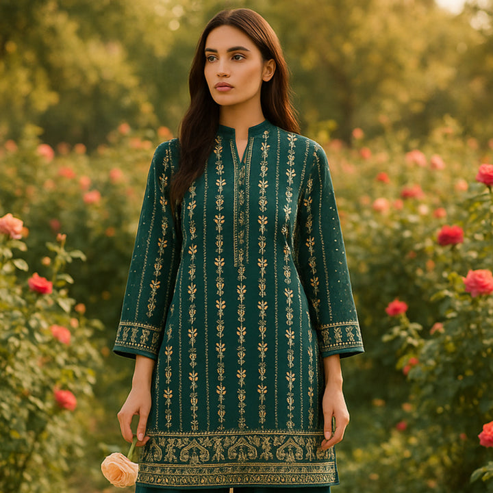 Virsa Printed imported lawn Suit -   unstitched 2PC D93