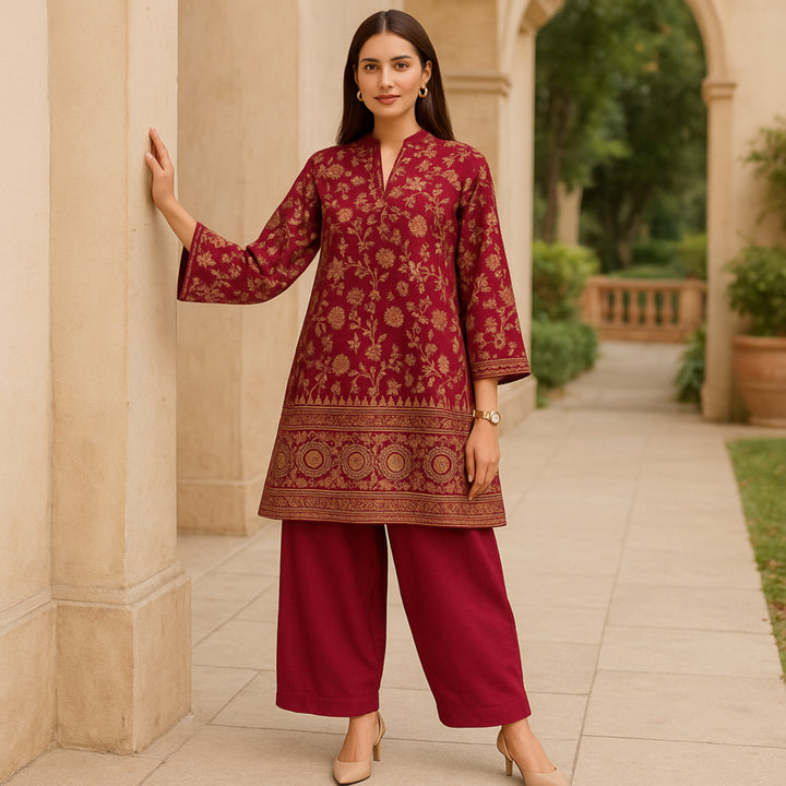 ZAR E MEHR Printed imported lawn Suit -  unstitched 2PC D44