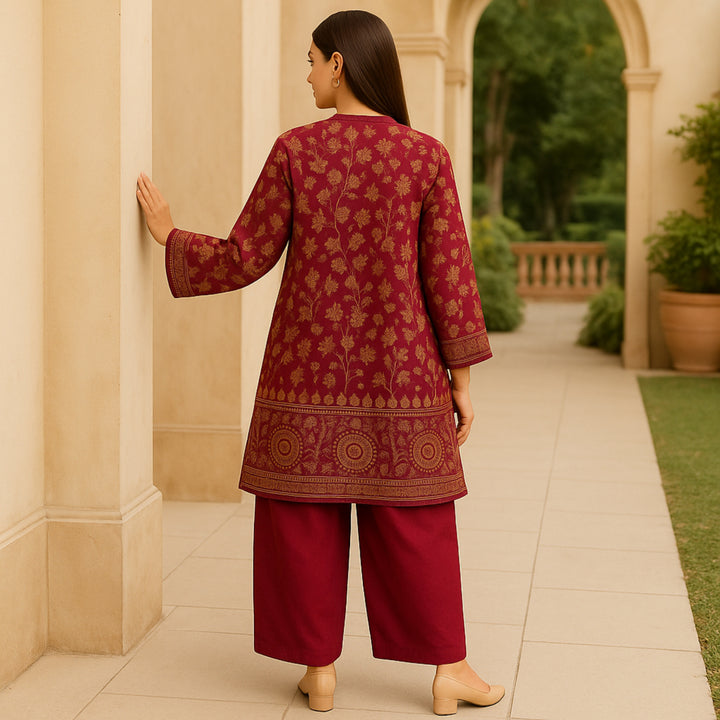 ZAR E MEHR Printed imported lawn Suit -  unstitched 2PC D44