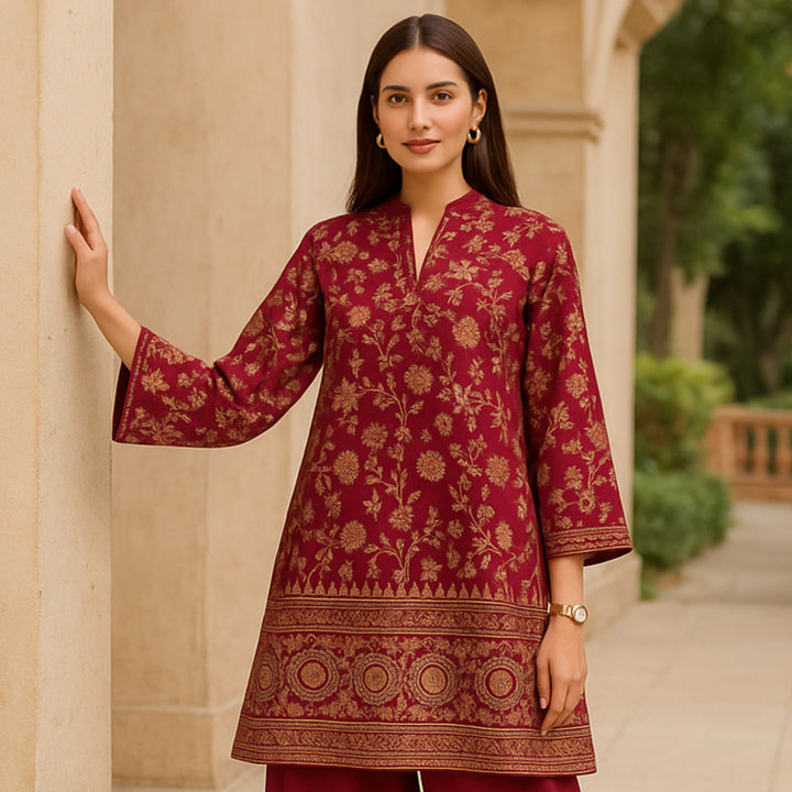 ZAR E MEHR Printed imported lawn Suit -  unstitched 2PC D44