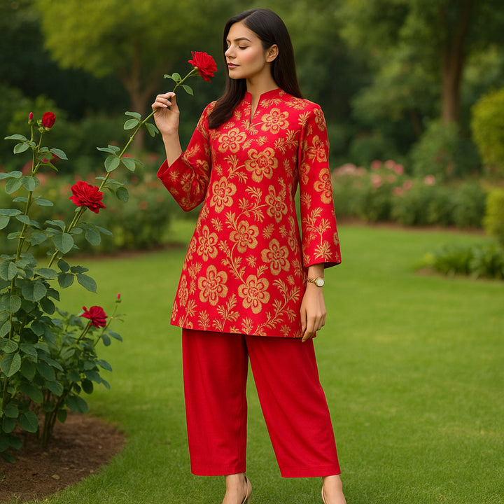 RAUNAK Printed imported lawn Suit -  unstitched 2PC D53