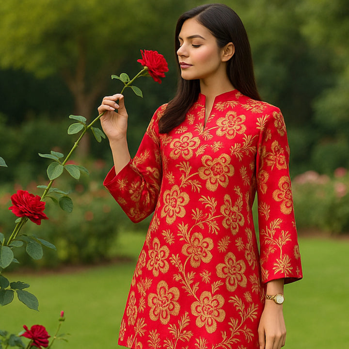 RAUNAK Printed imported lawn Suit -  unstitched 2PC D53