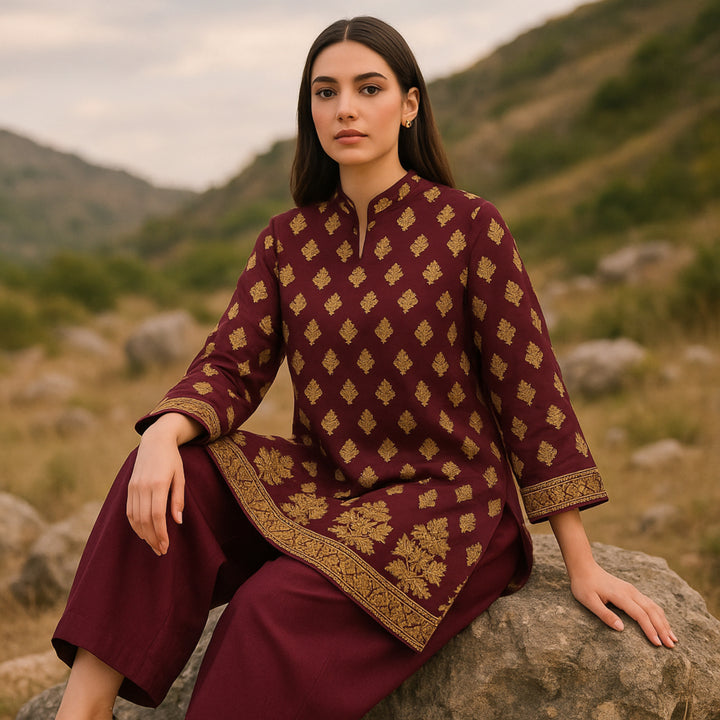 CHASHM Printed imported lawn Suit -  unstitched 2PC D71