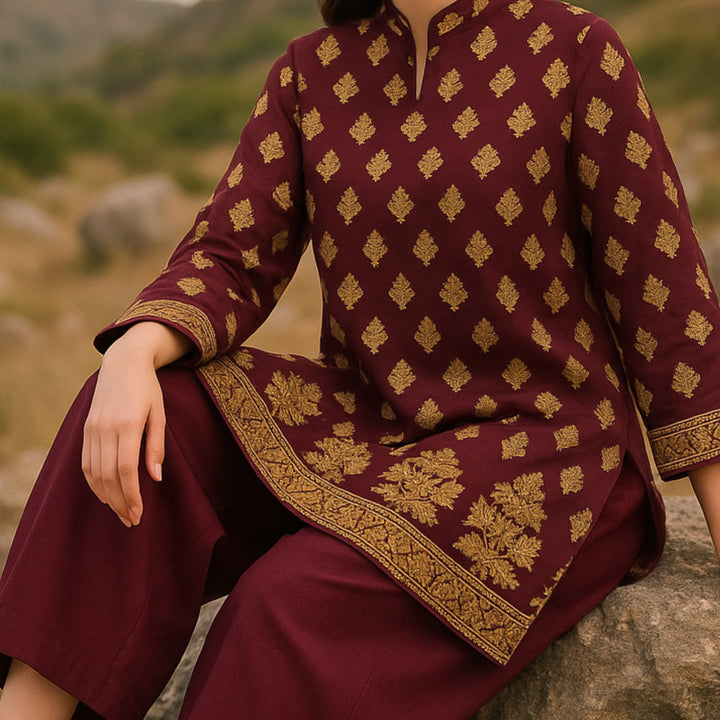 CHASHM Printed imported lawn Suit -  unstitched 2PC D71