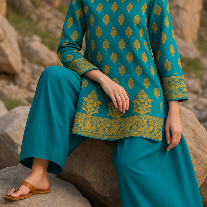 KHAYAL Printed imported lawn Suit -  unstitched 2PC D73