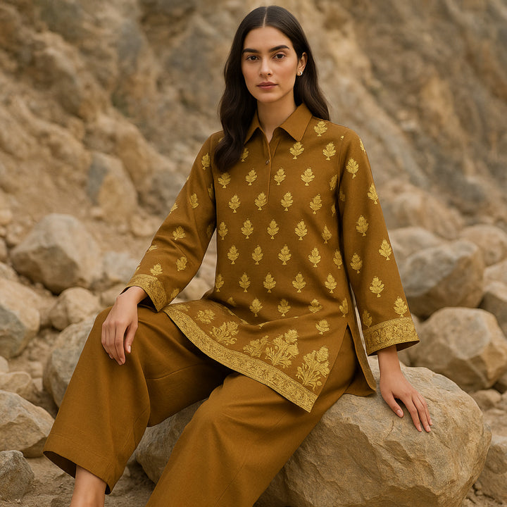 NAZNEEN Printed imported lawn Suit -  unstitched 2PC D74