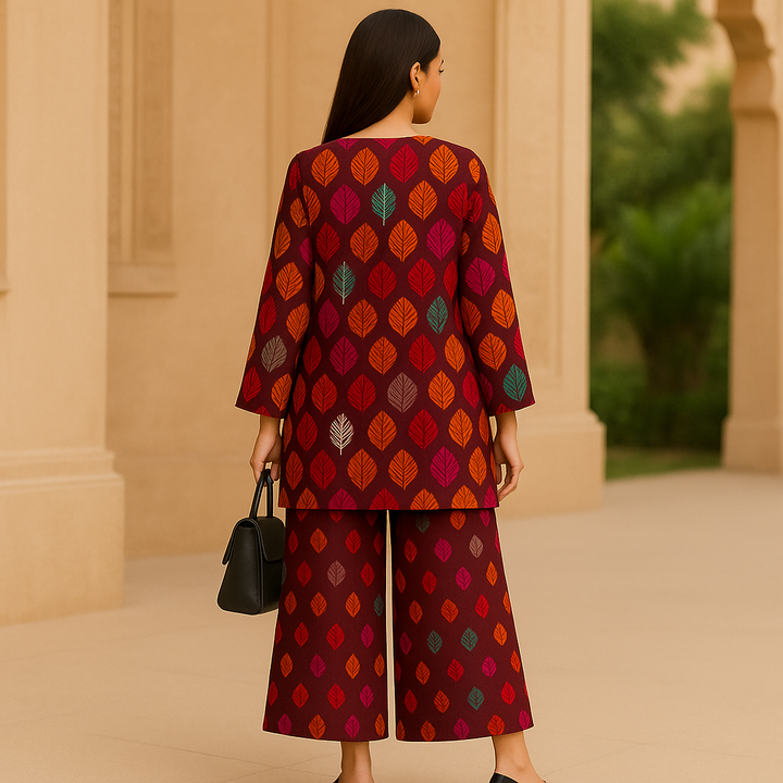 Teak Printed Lawn Suit -  unstitched 2PC