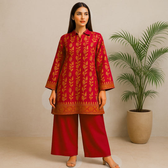 Zeenat Printed imported lawn Suit -  unstitched 2PC D101