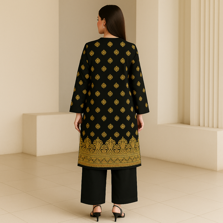 LINZAA Printed imported lawn Suit -  unstitched 2PC D39