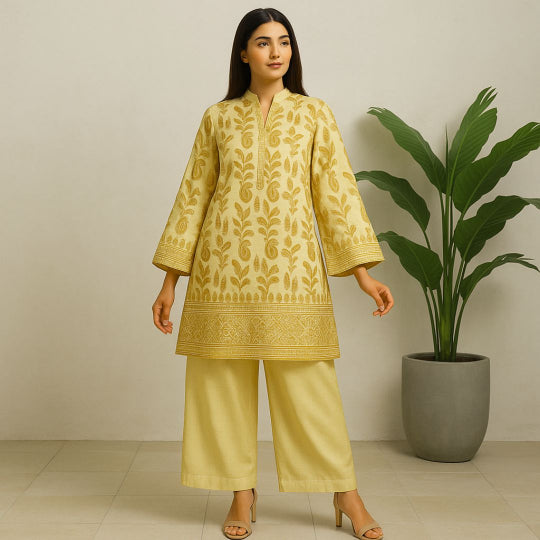 Sunflower Printed imported lawn Suit -  unstitched 2PC D103