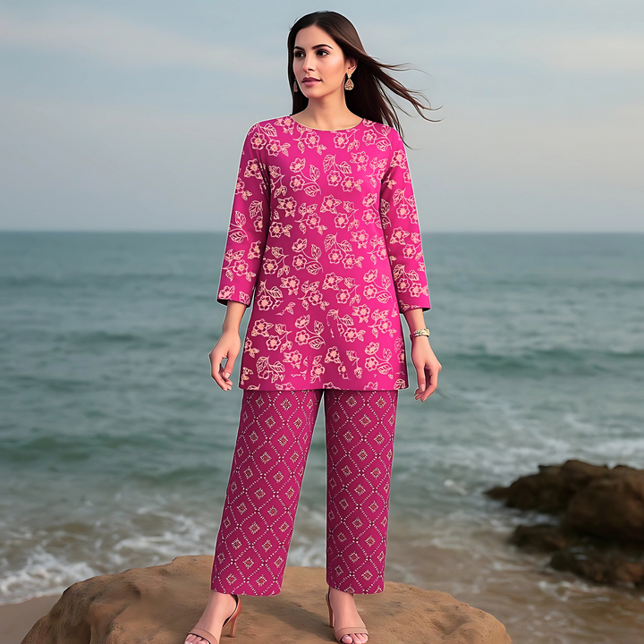 PLUSH Printed imported Lawn Suit - unstitched 2PC D117