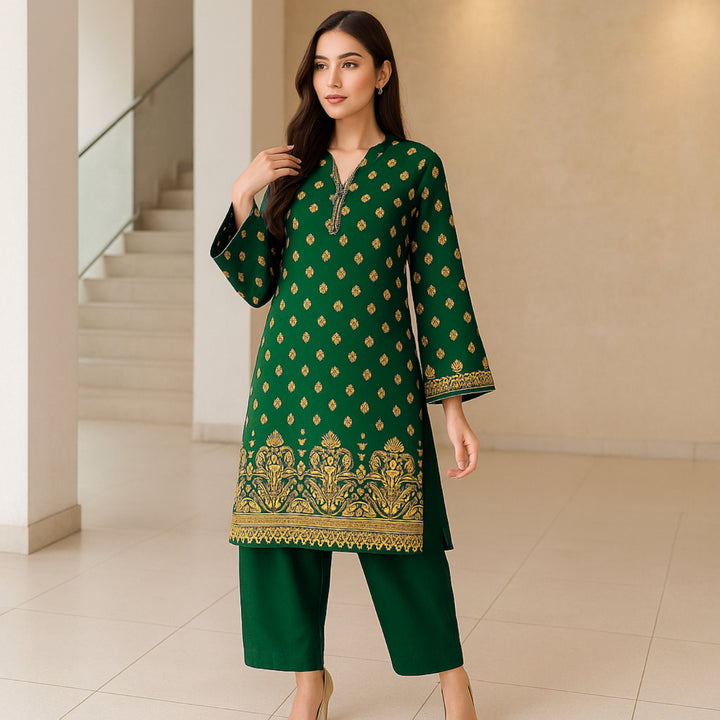 VASL Printed imported lawn Suit -  unstitched 2PC D37