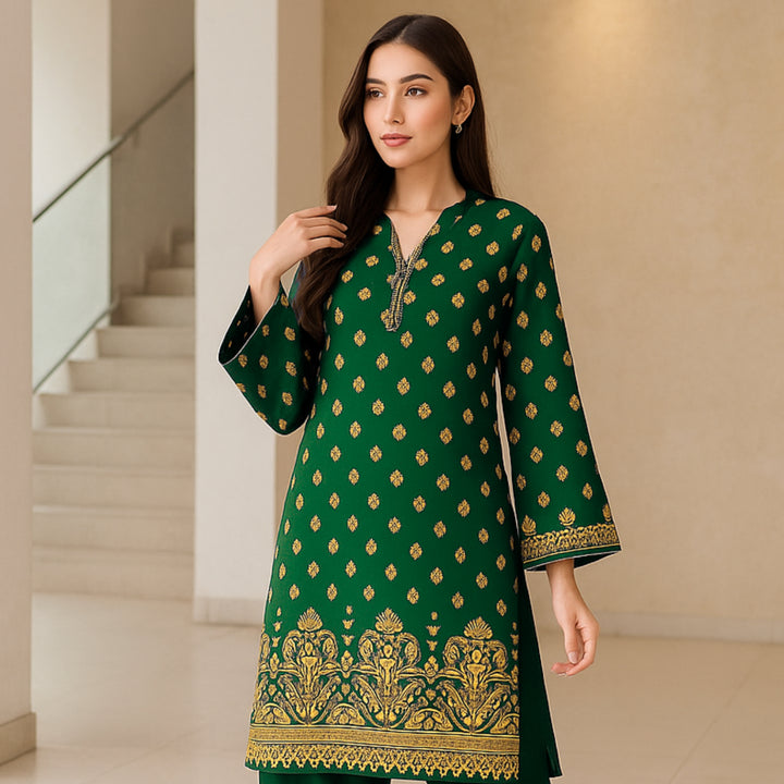 VASL Printed imported lawn Suit -  unstitched 2PC D37