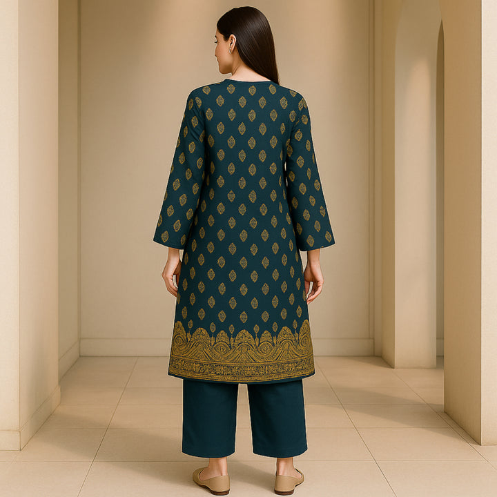 JAHANARA Printed imported lawn Suit -  unstitched 2PC D32