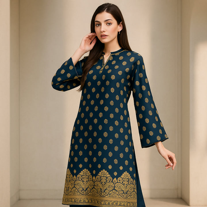 JAHANARA Printed imported lawn Suit -  unstitched 2PC D32