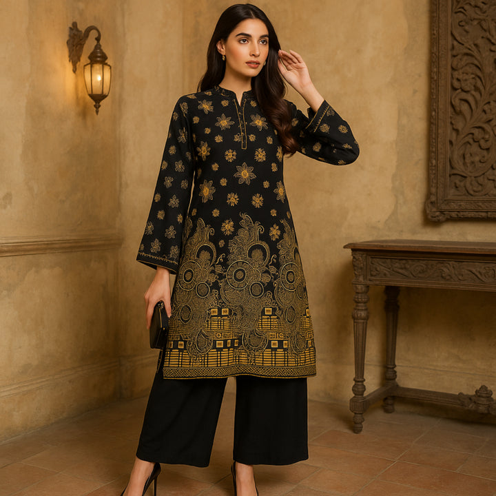 RAANAI Printed imported lawn Suit -  unstitched 2PC D61