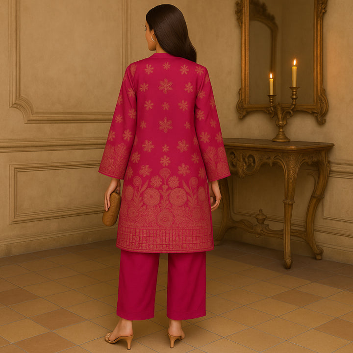 ZARQASH Printed imported lawn Suit -  unstitched 2PC D64