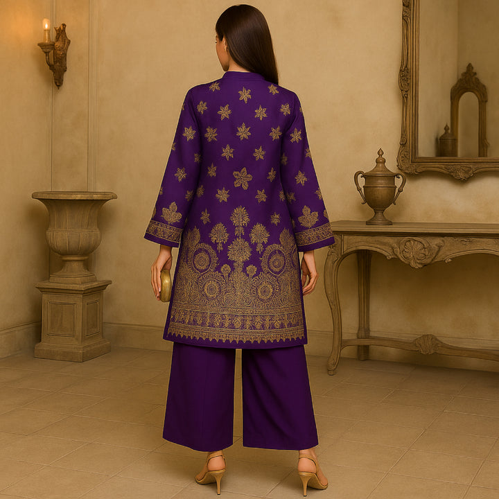 SUROOR Printed imported lawn Suit -  unstitched 2PC D63