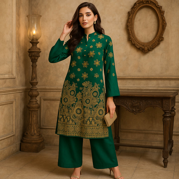 RABAB Printed imported lawn Suit -  unstitched 2PC D62