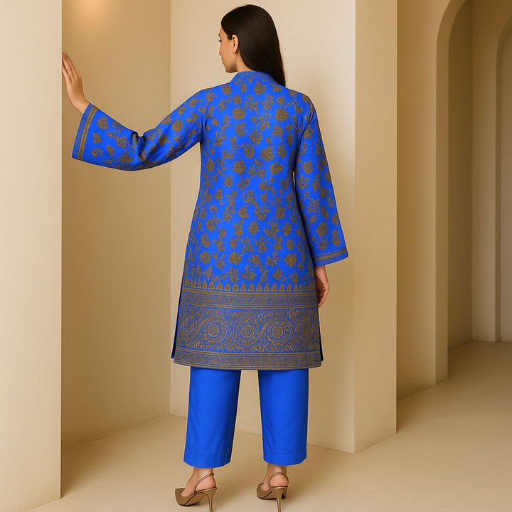 ANARKALI Printed imported lawn Suit -  unstitched 2PC D48