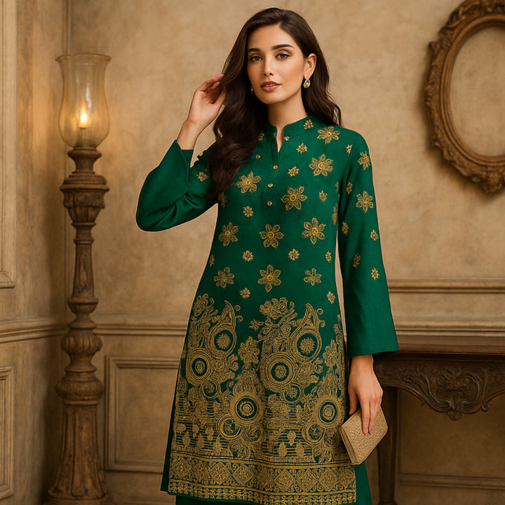 RABAB Printed imported lawn Suit -  unstitched 2PC D62