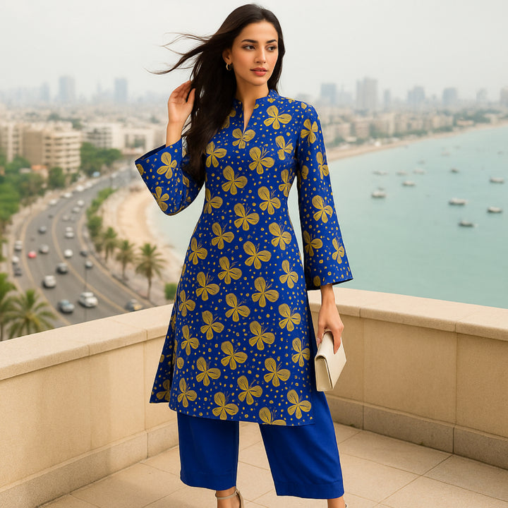 KHUSHBU Printed imported lawn Suit -  unstitched2PC D83