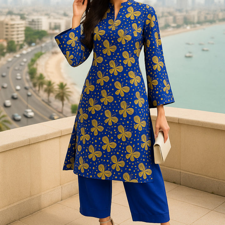 KHUSHBU Printed imported lawn Suit -  unstitched2PC D83