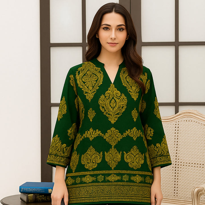 GUL E HINA Printed imported lawn Suit -  unstitched 2PC D13