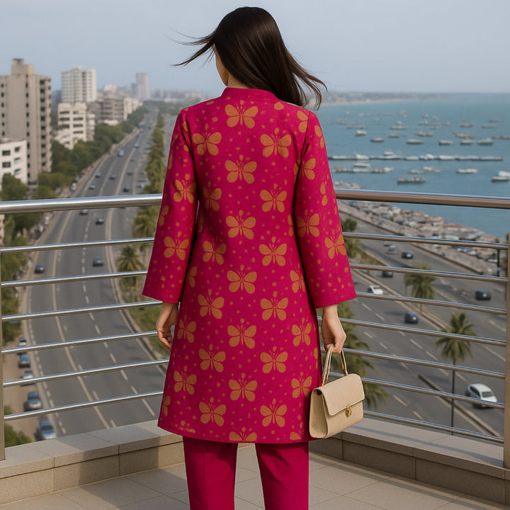 ROSHNI Printed imported lawn Suit -   unstitched2PC D84