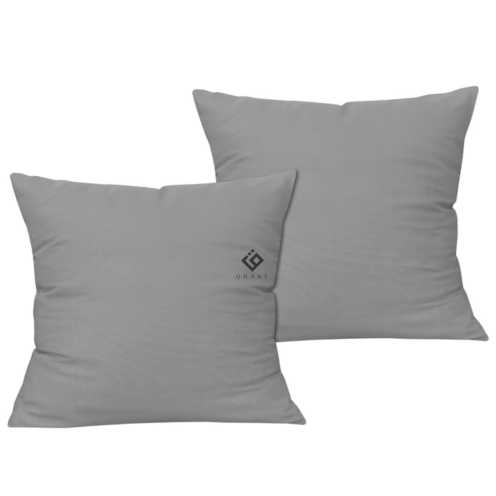 SILVER DYED CUSHION COVER (PACK OF 2 )