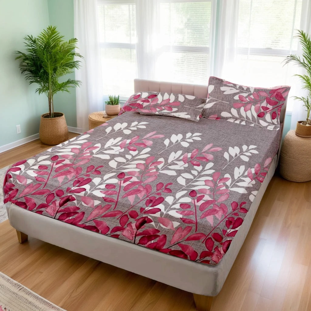 PINK ZURIC fitted sheet - (premium)