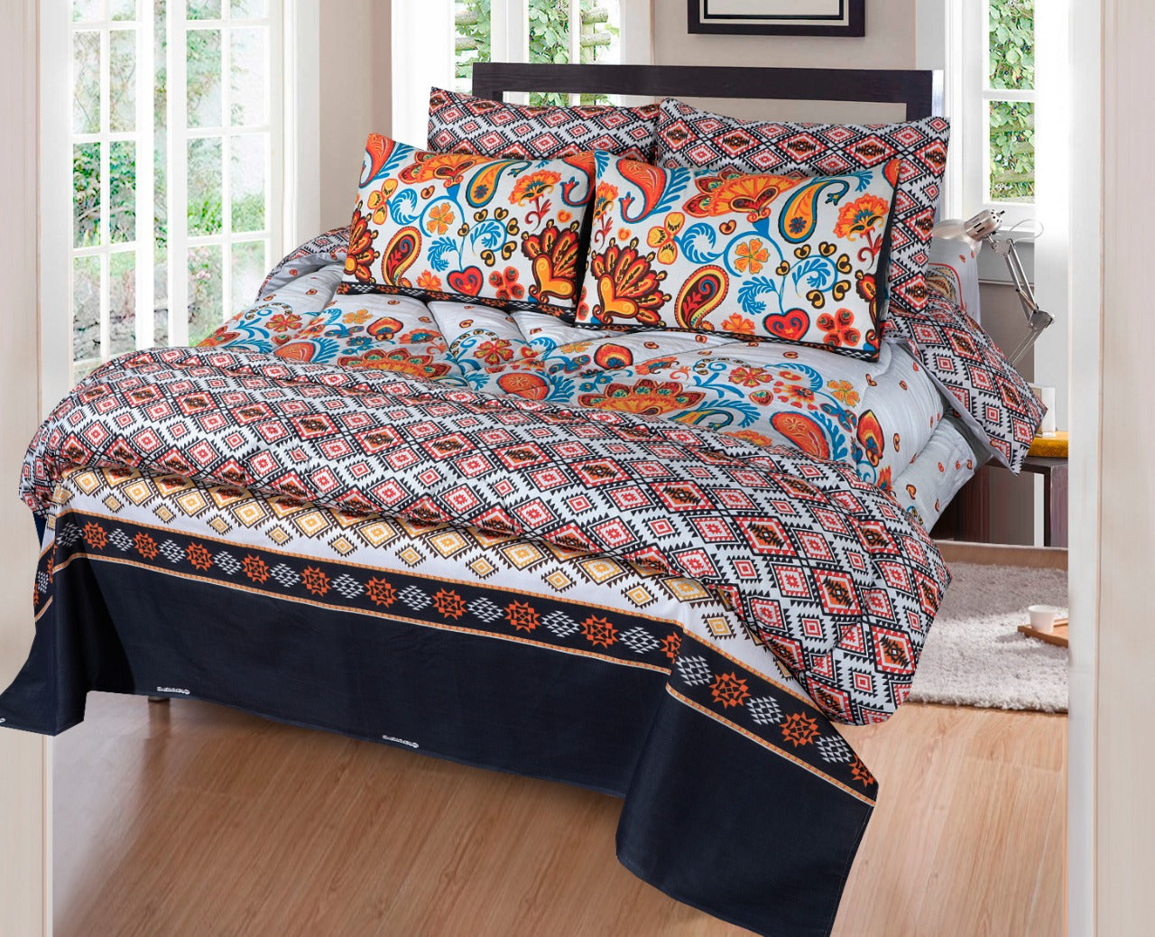 sofia duvet set covers 8 pcs premium qhaaf