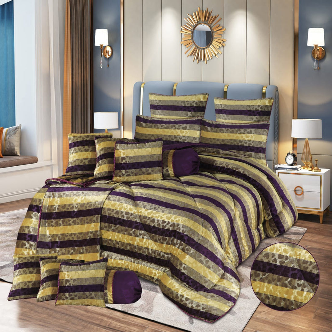 LATTICE COMFORTER SET - 14 PCS