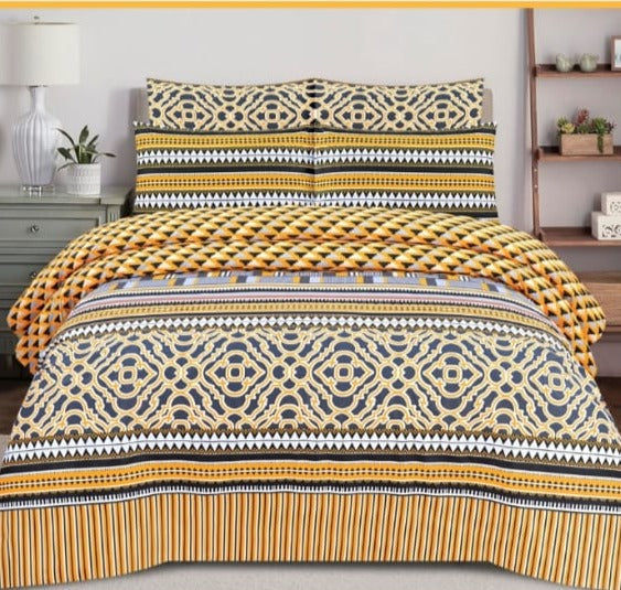 abelia bedsheet set - 3 pcs (premium)