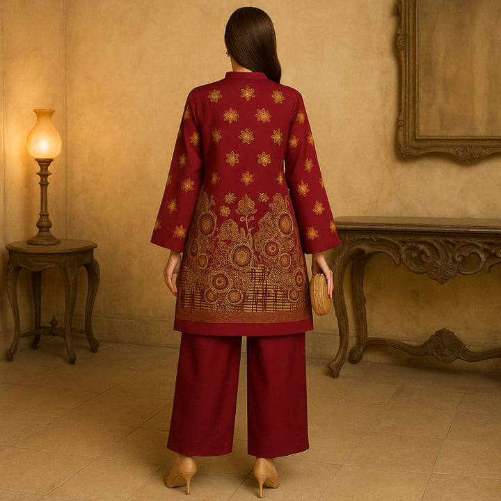 rangoli Printed imported lawn Suit -  unstitched 2PC D55