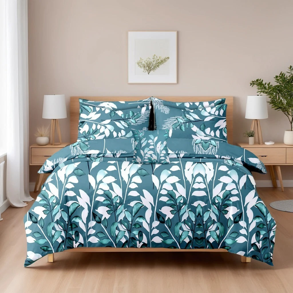 BLUE ZURIC summer comforter set- 7 pcs