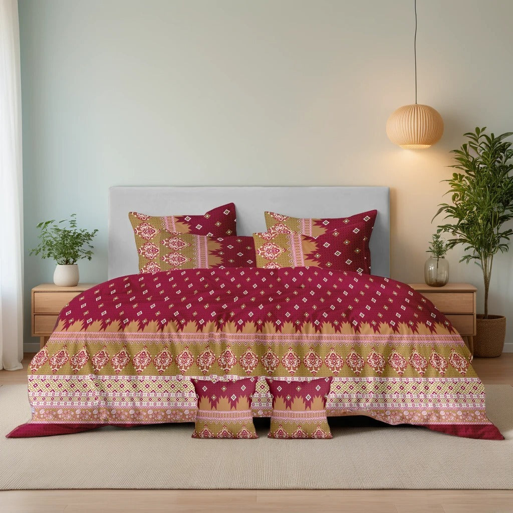 zoey summer comforter set- 7 pcs