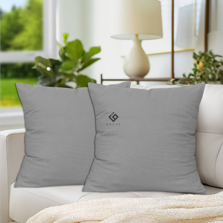 SILVER DYED CUSHION COVER (PACK OF 2 )