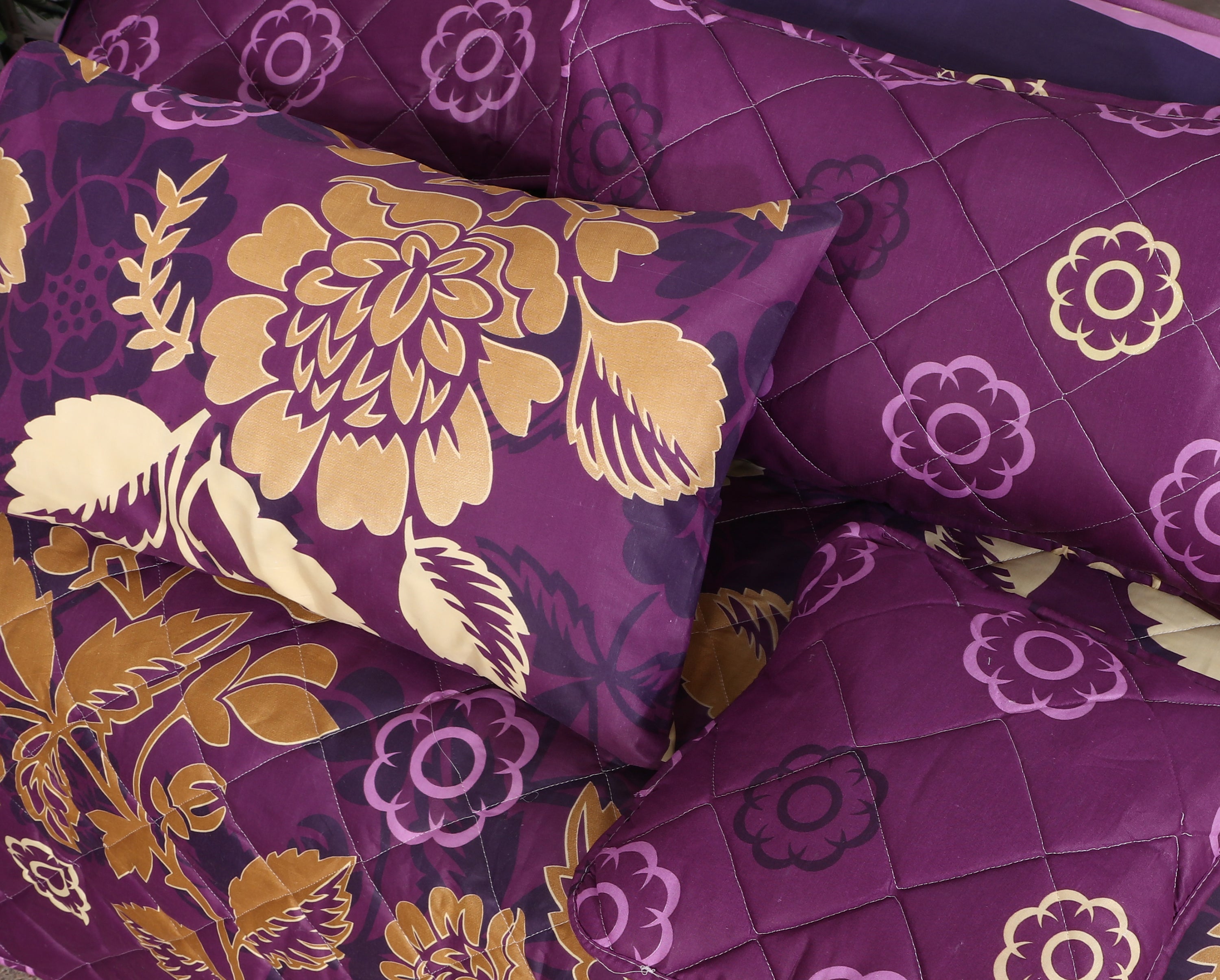 PLUM SUMMER COMFORTER SET- 7 PCS