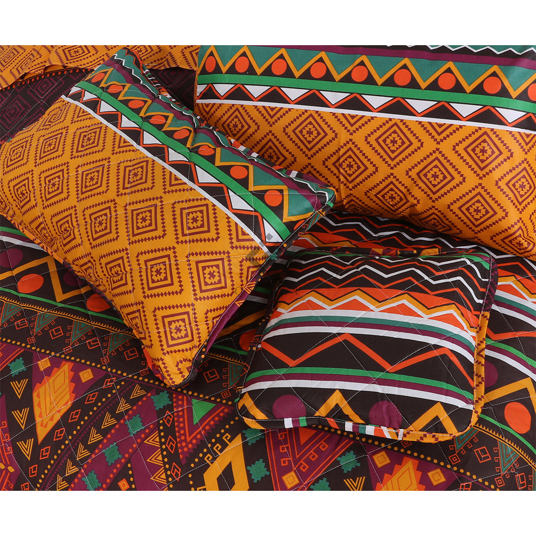 STRAPPY COMFORTER SET- 7 PCS