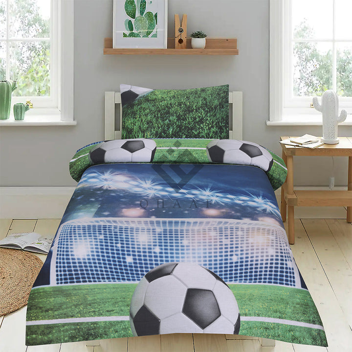 FOOTBALL GREEN - Kids BEDSHEET SET