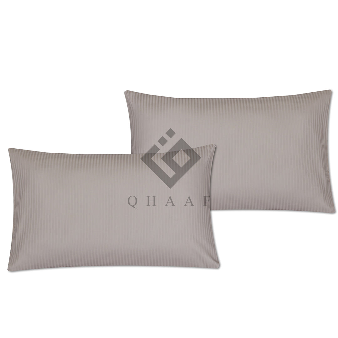 GREY STRIPES PILLOW COVERS