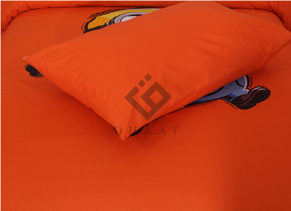 MINION ORNAGE -BEDSHEET SET