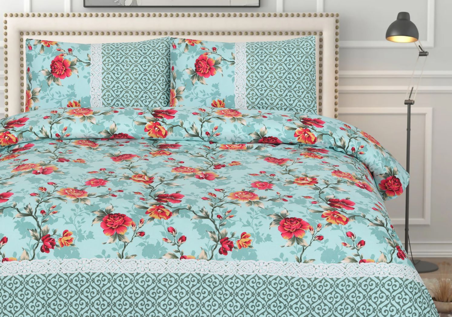 PALE  BEDSHEET SET - 3 PCS (PREMIUM)