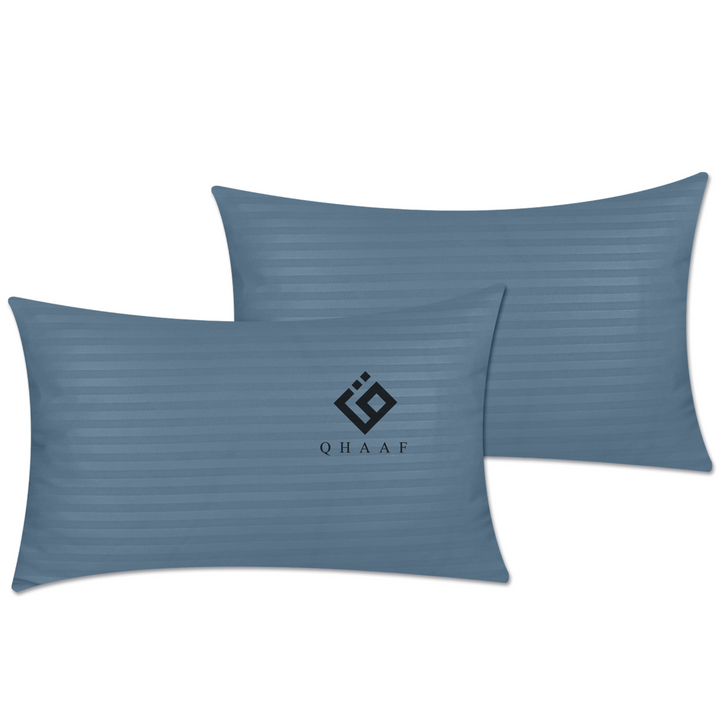 SKY SATIN STRIPE PILLOW COVERS