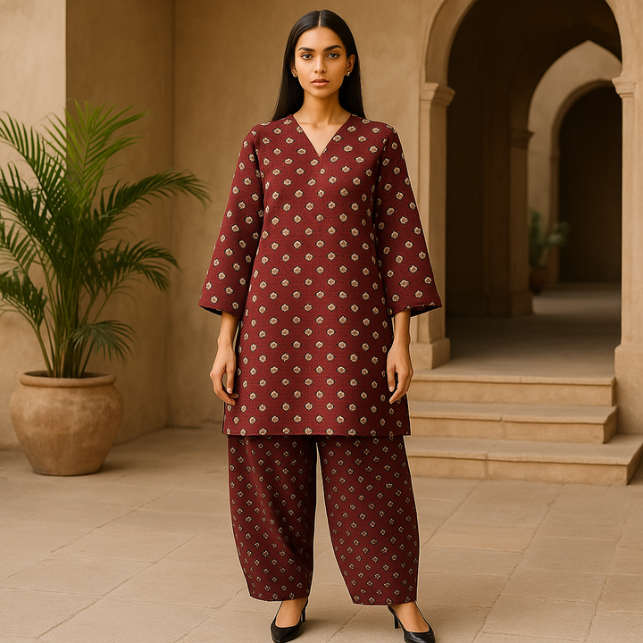 Savoy Printed Lawn Suit - 2PC