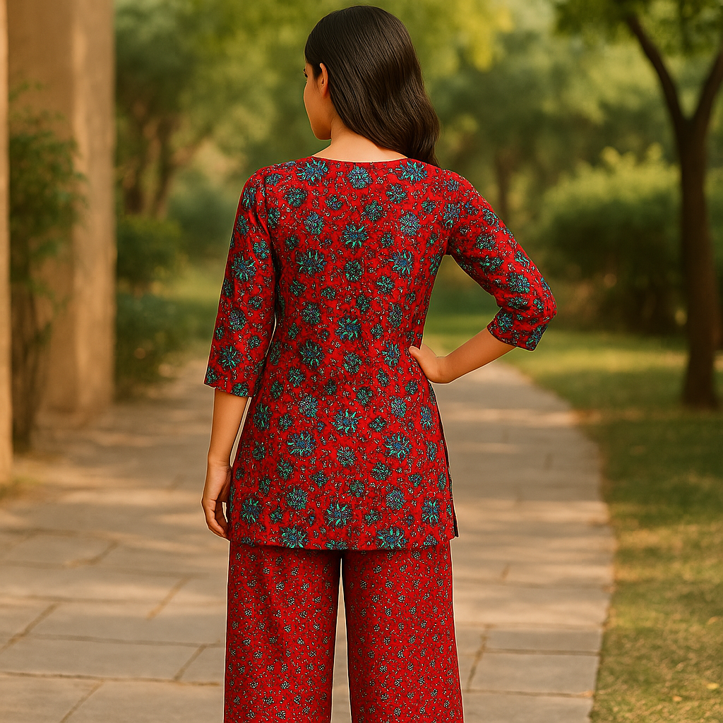 HIZO Printed Lawn Suit - 2PC