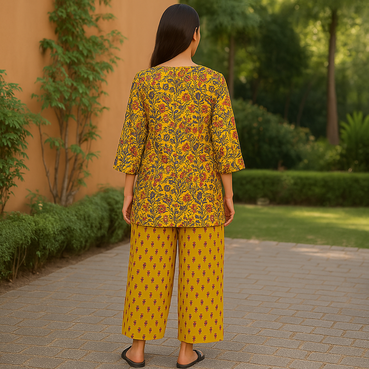 FIGARO Printed Lawn Suit - 2PC